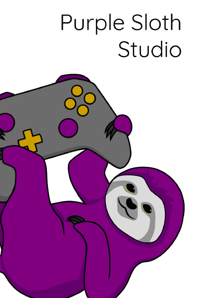 Purple Sloth Studio Mission Statement Frontpage Graphic