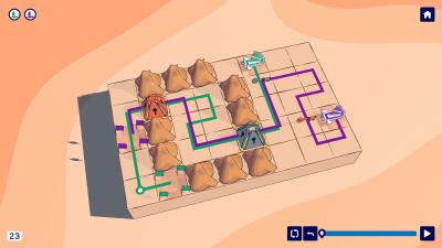 Medium level featuring keys and gates.