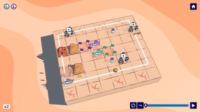 Large late game level featuring many mechanics.